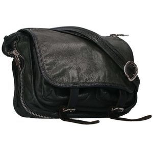 Chrome Hearts SHOULDER BAG TINY Gunslinger Strap Leather Bag Black x